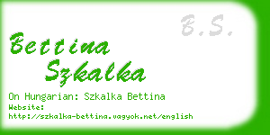 bettina szkalka business card